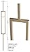 Dorado Gold 16.6.3 Single Rectangle Hollow Iron Baluster for Staircase Remodel