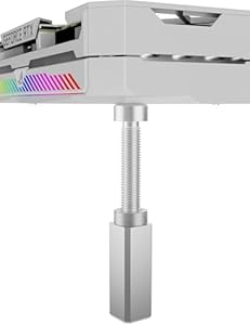 upHere Aluminium GPU Halterung mit Magnet und Anti Rutsch Pads, Grafikkarten Halterung, Vertical GPU Mount, Höhenverstellbare, Gra... Stütze Silber, M(50mm-80mm), GH80S