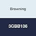 Browning 3GBB136 Banded V-Belt, B Section, Rubber Compound, 136" Length, 3" Width, 3 Bands