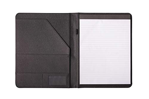 Deluxe Organizer Padded Padfolio, Portfolio Business Document Case With Ruled Letter-Size Perforated Writing Pad #TOP1