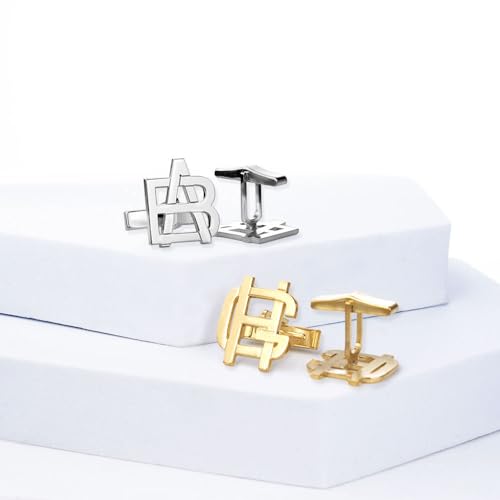 Mancuernillas Monograma Exclusivo en Oro 14K miniatura 6