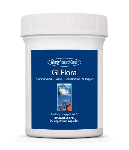 Allergy Research Group - GI Flora - Probiotic - GI and Immune Support - 90 Vegetarian Capules