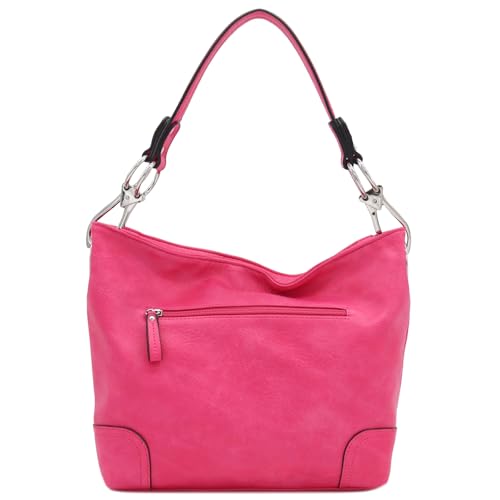 Image of Hobo Shoulder Bag with Big Snap Hook Hardware