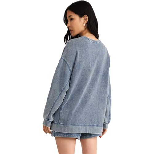 Z Supply Knit Denim Modern Weekender in Medium Indigo2