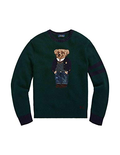 Jersey Ralph Lauren Preppy Polo Bear Verde Hombre Large Verde