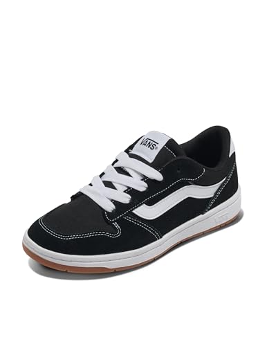 Vans Ryland LS, Zapatillas Mujer, Suede Canvas Black White 40.5 EU