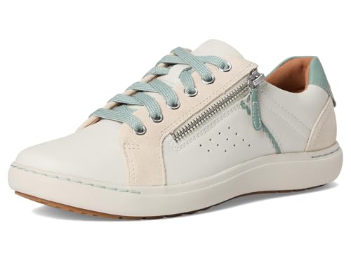 Clarks Womens Nalle Zen White Combi Leather 9 Wide by Clarks - Used condition - Image 9