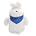 Hot Water Bottle Hot Water Bottle Cute Plush Doll Hot Water Bottle Bag Warm Hand Feet Warmer Water Injection Bag for Home Office Hot Water Bottle with Cover Hot Water Bottle(White)