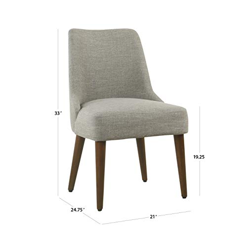 Image of HomePop Gayle Dining Chair - Woven Gray (Single Pack)