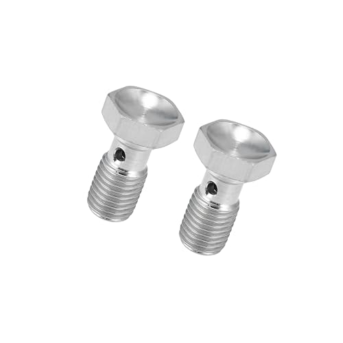 Adaptador de línea de freno turbo M10 x 1,25 con pernos de banjo de larga duración