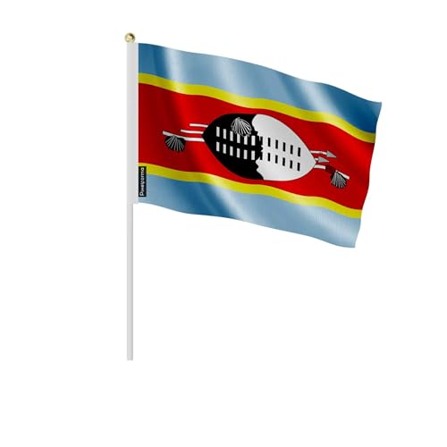 Drapeau Eswatini petit format 20x30cm lot de 100 drapeaux sur hampe