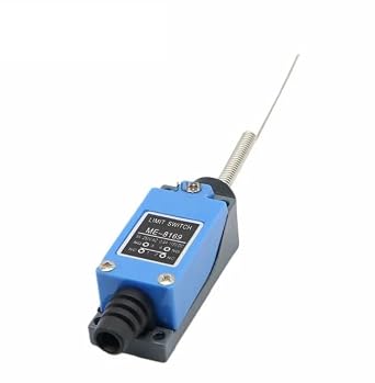 BUDAY 5pcs ME-8166 ME-8169 ME-9101 Flexible Rod Coil Spring Actuator Momentary Mini Limit Switch MomentaryME-8169