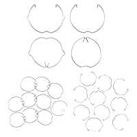 40 Stück Sprengring für GU10 Und MR16 MR11 Durchmesser Downlight, Haltefeder Ringe für 50 mm LED Halogen Lampenhalter, Durchmesser5.2cm Und 4.3cm Haltefederringe Clips für Halogenlampe/Lampenhalter