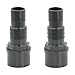 HAF 2X PVC Druckschlaucht&uuml;lle mit 32mm 38mm x 50mm | Schlaucht&uuml;lle x Klebestutzen | Schlauchverbinder aus grauem PVC-U | PN16 f&uuml;r Poolfitting, Pool, Schwimmbad, Poolverrohrung, Druckleitung