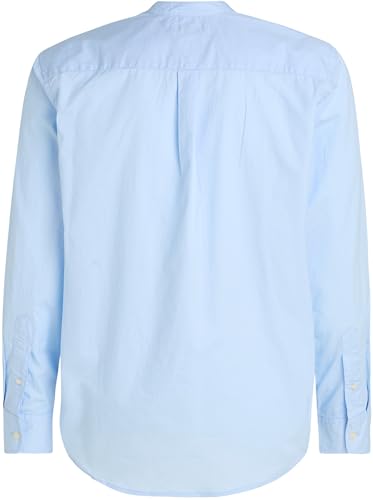 Tommy Hilfiger Herren Hemd Flex Poplin Solid Mao Regular Fit, Blau (Sweet Blue), XS – Ansicht 6