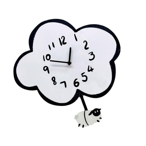 Horloge mouton silencieuse en acrylique pour accompagner les douces nuits - 4