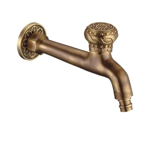 Grifo de jardín antiguo para evitar pérdidas de agua y goteras en lavaderos 2