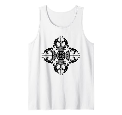 Vajra Camiseta Vajrayana Budismo Budista Símbolo Gráfico Tee Camiseta sin Mangas