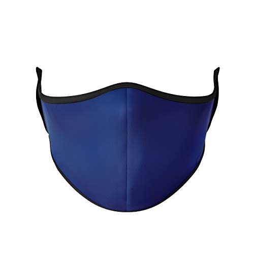 Top Trenz Reusable Face Mask Made with Stretch Cloth for Everyday Use - Indoor/Outdoor Face Cover - Navy - One Size Fits Most Ages 8+
