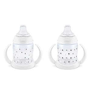 NUK Learner Cup, 6+ Months, Timeless Collection, Amazon Exclusive, 5 Oz, Pack of 2 – BPA Free, Spill Proof Sippy Cup