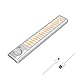 goodland Under Cabinet Lighting 80 LED Closet Light, Motion Sensor Lights Indoor USB Rechargeable Dimmable Stick-on Night Light Bar for Kitchen, Wardrobe, Garage, Stairs, Bedroom (1 Pack)
