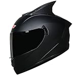 🏍 Carcasa de ABS ligero: Carcasa de ABS avanzada con tecnología termoplástica de alta presión. ¡Este casco liviano solo pesa 3.5 libras, lo que evitará cualquier tensión futura en el cuello por las largas horas de conducción! Cumple con los estándares de seguridad DOT FMVSS-218 / Probado y aprobado por ACT