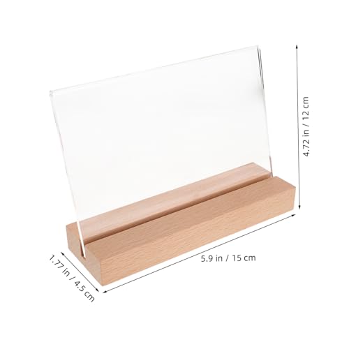 Présentoir de table acrylique horizontal pour menus de restaurant et buffets élégants - 2