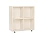 Produktbild BioKinder Luca Wickelregal Regal Roll-Regal zur Wickelkommode aus Massivholz Kiefer 85 x 80 x 30 cm weiß lasiert