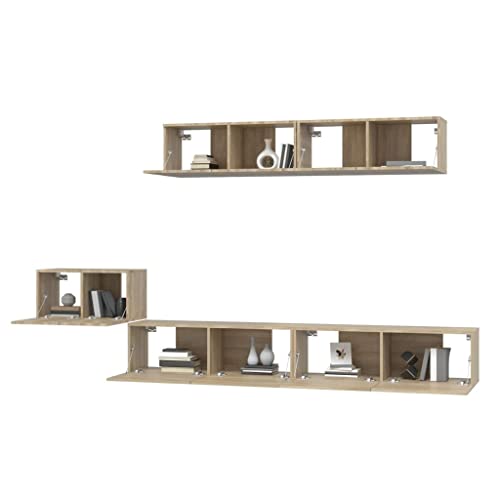 Meuble bas flottant pour optimiser l'espace TV du salon moderne - 5