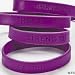 144 PURPLE SILICONE PANCREATIC CANCER AWARENESS BRACELETS