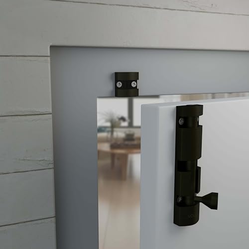 Image of Volo Premium 4 inch Xylo Tower Bolt /Door Latch /kundi /chitakni /Chitkini (Stainless Steel Rod) (Black Matt Finish) (Size 100mm) (4 inch- 100mm, 2)