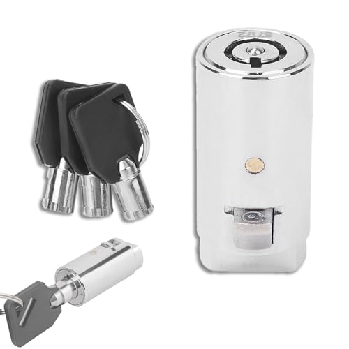 Cerradura De Máquina Expendedora Con Llave Tubular, La Venta De Aleación De Zinc Cromado Núcleo Bloqueo Con 3 Llaves, Cerradura De Máquina De Aperitivos Caramelos Refrescos Para Soda Pepsi Snack Candy