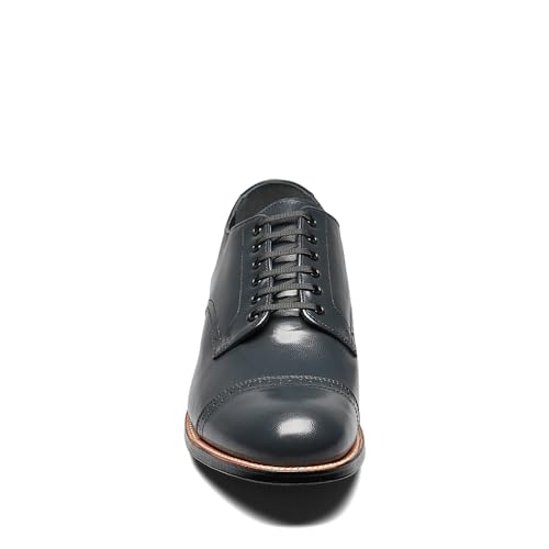 Stacy Adams Mens Madison Cap Toe Oxford, 9, Navy3