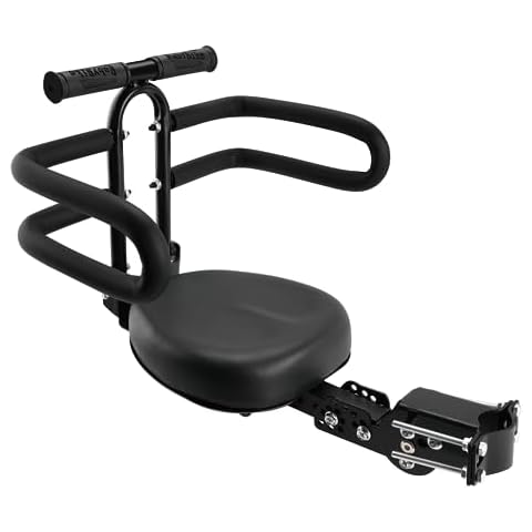 OUSEXI Thicken Front Child Bike Seat,Foldable Front Mounted Kids Bike Seat for City Bicycles Hybrid Cruiser Bicycles Pedal Scooter Motorcycle Bicycles Cover