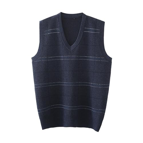 Chaleco de punto polar masculino con acabado premium y cuello en V de alta retención térmica