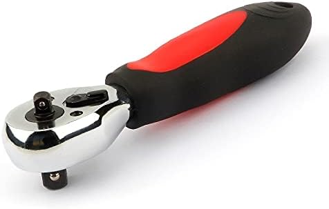 調節可能なレンチ - 1/4と3/8インチ ダブルヘッド 高速ラチェットレンチ 両端ミニソケットレンチ 自転車 自動車修理ツール プ