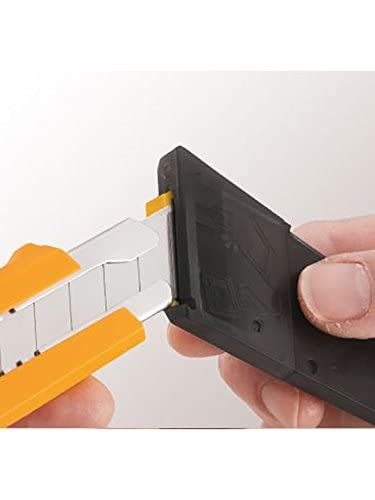 Olfa 18Mm Heavy-Duty Utility Knife (L-1) - Multi-Purpose Custom Cutting Depth Utility Knife W/ Ergonomic Grip Handle & Snap-Off Blade, Replacement Blades: Any Olfa 18Mm Blade #TOP3