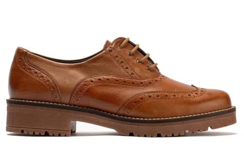 PITILLOS Zapatos Blucher 10088 en Cuero para Mujer - Mujer Color: Cuero Talla: 38