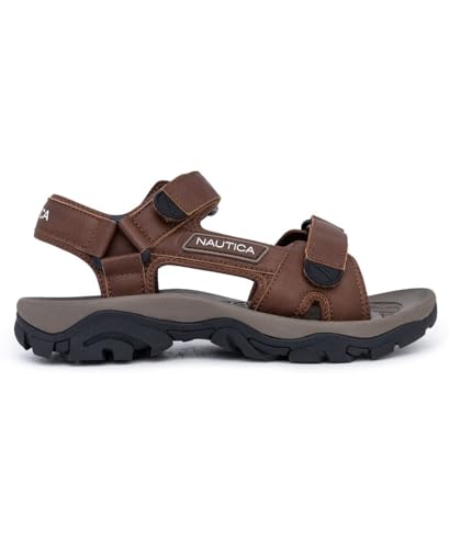 Image of Nautica Men's Athletic Sport Sandals - Adjustable Strap, Comfortable Open-Toe Hiking & Walking Sandals with Cushioned Sole