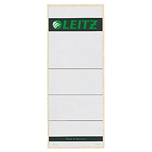 Leitz Étiquettes Autocollantes 61x157mm en Papier Gris | Lot de 10