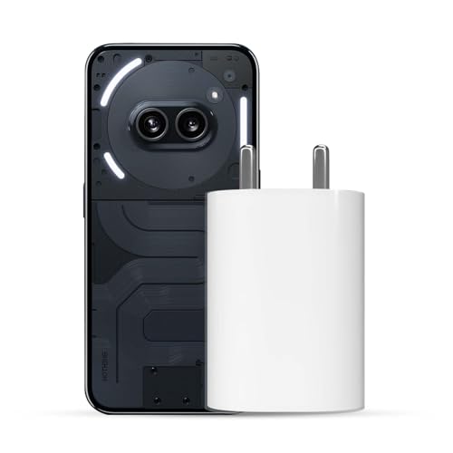 Image of BAVE 45W PPS PD 3.0 Fast Charger with Type-C to Type-C Cable | Compatible with Nothing Phone 3a, 3a Pro, 2a, 2, 1 & CMF Phone 1 | USB-C Power Adapter with Power Delivery Support | White