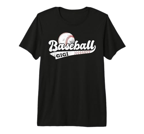 Vintage Baseball Gigi Proud Grandma Game Day Premium Tri-Blend T-Shirt