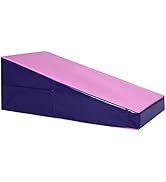 Gymax Incline Gymnastics Mat, Wedge Shape Gymnastics Incline Mat Non-Folding Gymnastics Gym Fitne...