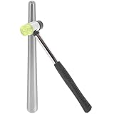 Beaupretty Ajustador de Anillos Portátil Palo de Mandril de Hierro y Martillo de Goma Ligero, Juego para Modificar Talla y Reparar Joyería, Kit para Manualidades y Uso en Casa