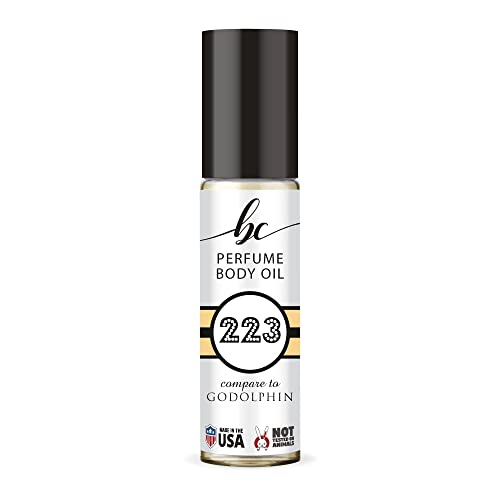 BIOCURA BC Perfume 223 Inspired by Godolphin For Men Replica Fragrance Body Oil Dupes Alcohol-Free Sample Travel Size Concentrated Long Lasting Roll-On 0.3 Fl Oz/10ml