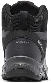 Columbia Men's Trailstorm Ascend Mid Waterproof, Black/Dark Grey, 10.5 | Image 3