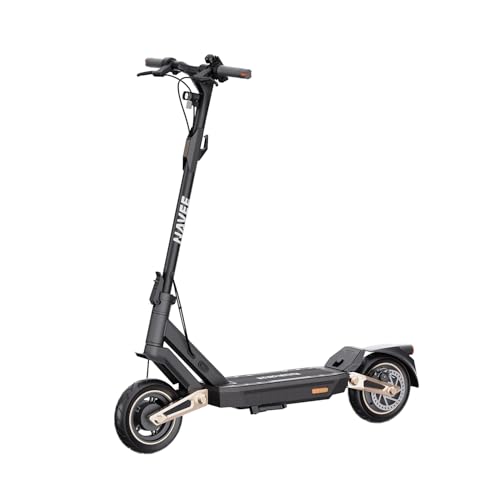 Patinete Eléctrico Adultos NAVEE ST3 Pro, Autonomía 75 km, Motor 1350W 596Wh, Absorción Cuádruple Choques, Sistema Antideslizante TCS,28% Inclinación, Bloqueo App, Neumáticos Tubeless 10”