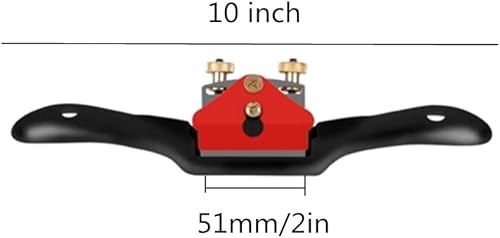 Miniatura 2 de ATPCOOK - Plano de radios ajustables de 10 pulgadas con base plana, hoja de metal para madera, herramienta de mano para carpintería