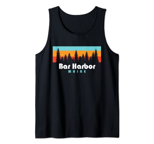 Bar Harbor Maine - Árboles Bar Harbor Camiseta sin Mangas