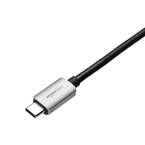 Amazon Basics Aluminum Uni-Directional USB-C (Source) to DisplayPort (Display) Adapter (4K@60Hz), Thunderbolt 3 Compatible, Grey by Amazon Basics - Image 2